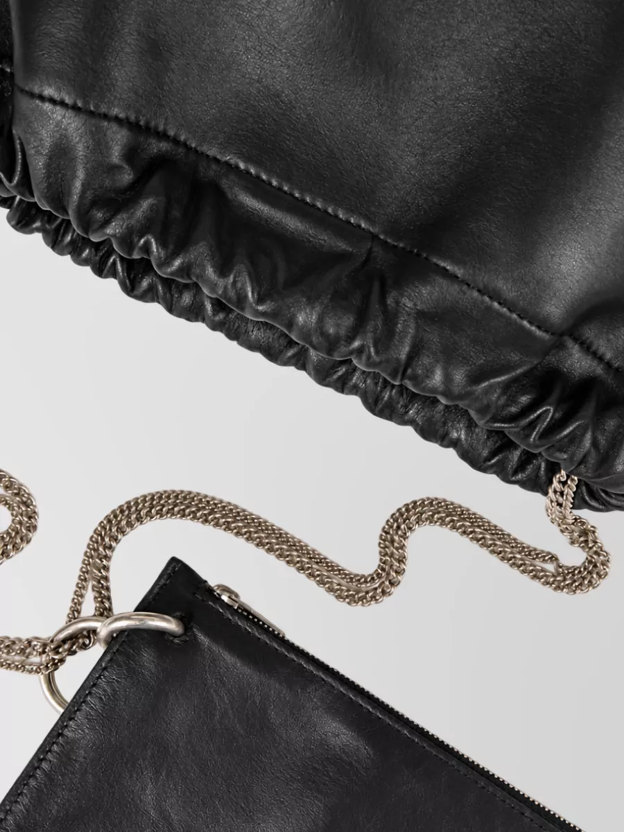 Ann Demeulemeester Leather Bucket Bag