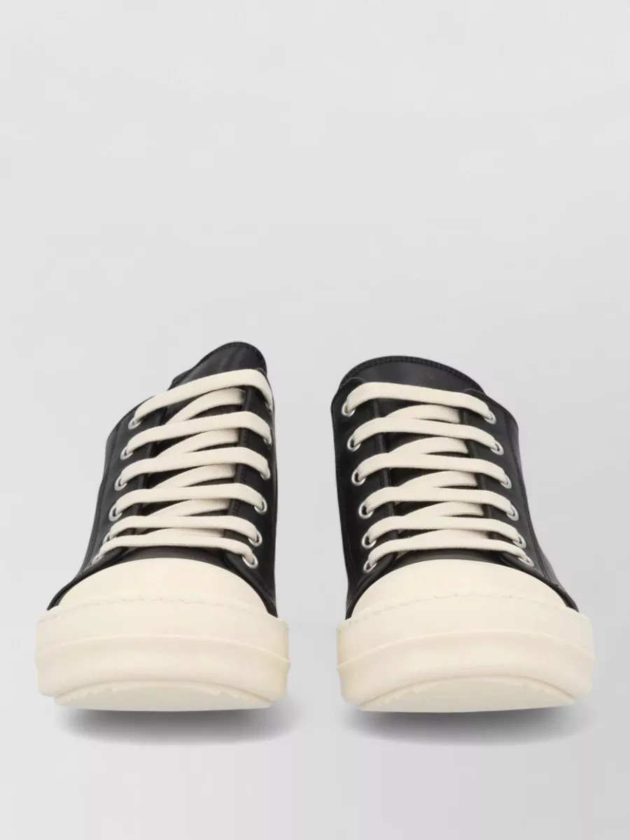 Rick Owens leather low sneakers