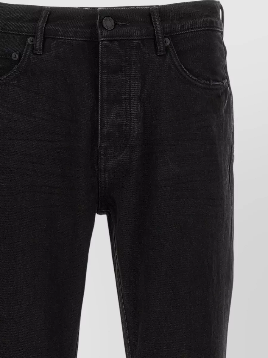 Purple Denim Mid-Rise Flared Jeans