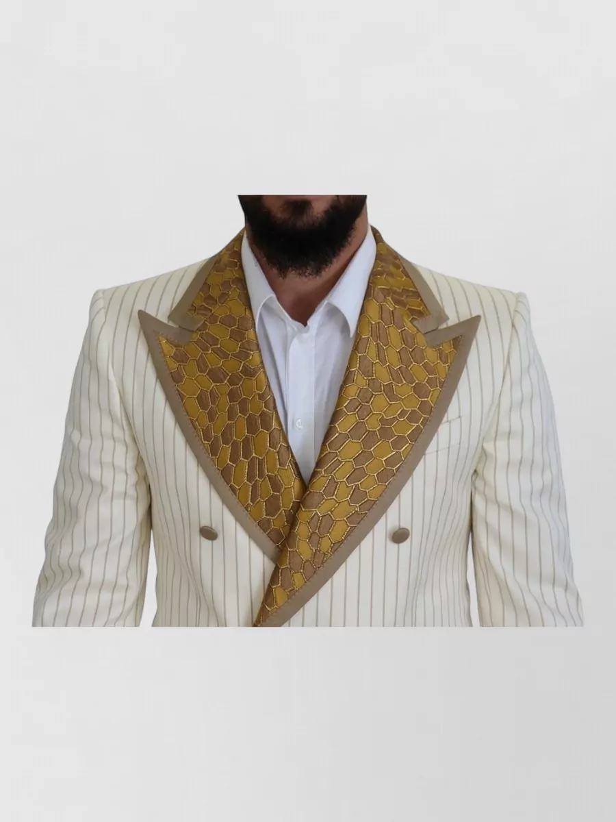 Dolce&Gabbana Striped Slim-Fit Tuxedo Suit