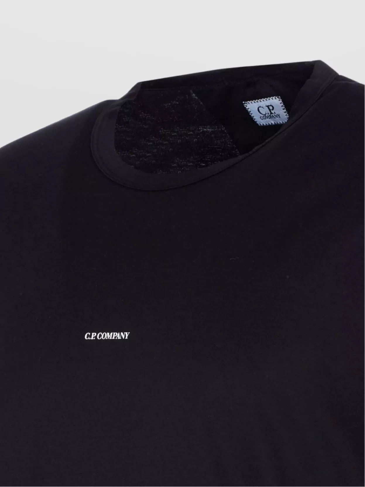 C.p. Company Crewneck Logo T-Shirt Short Sleeves