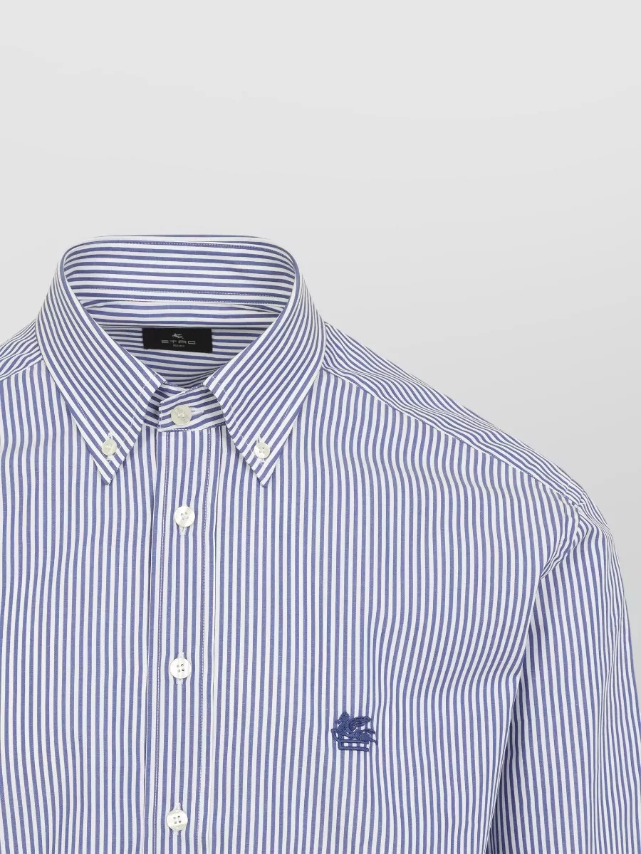 Etro Striped Cotton Button-Down Shirt