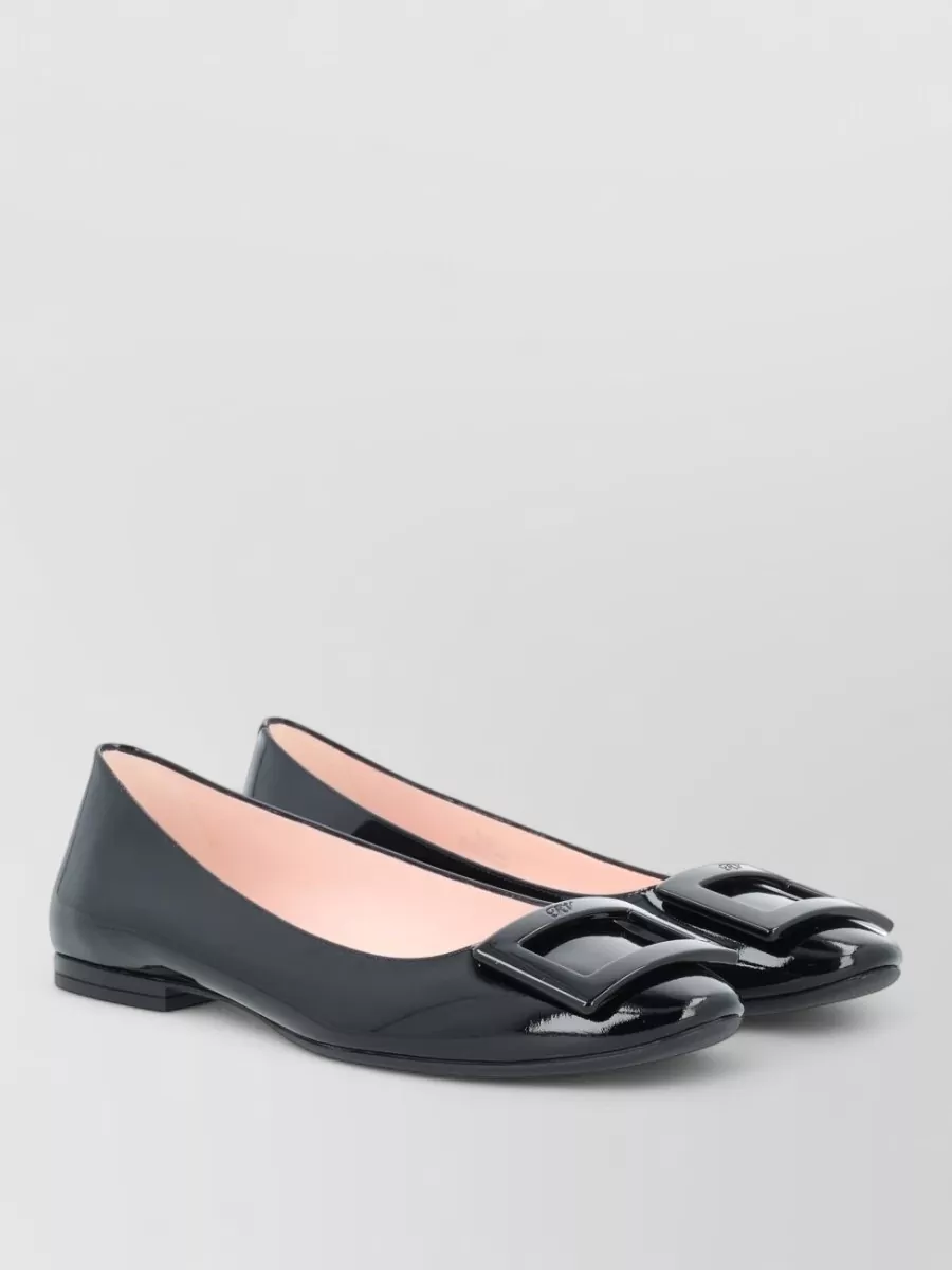 Roger Vivier Leather Ballerina Flats