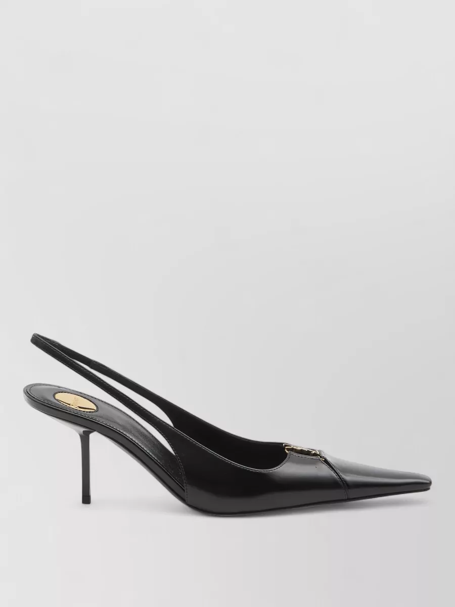 Saint Laurent Calfskin Cutout Pumps