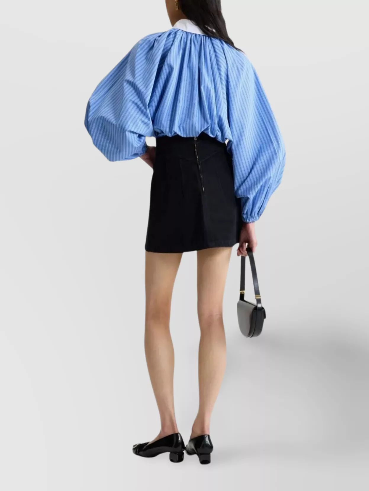 Patou High Waist Mini Skirt Pockets