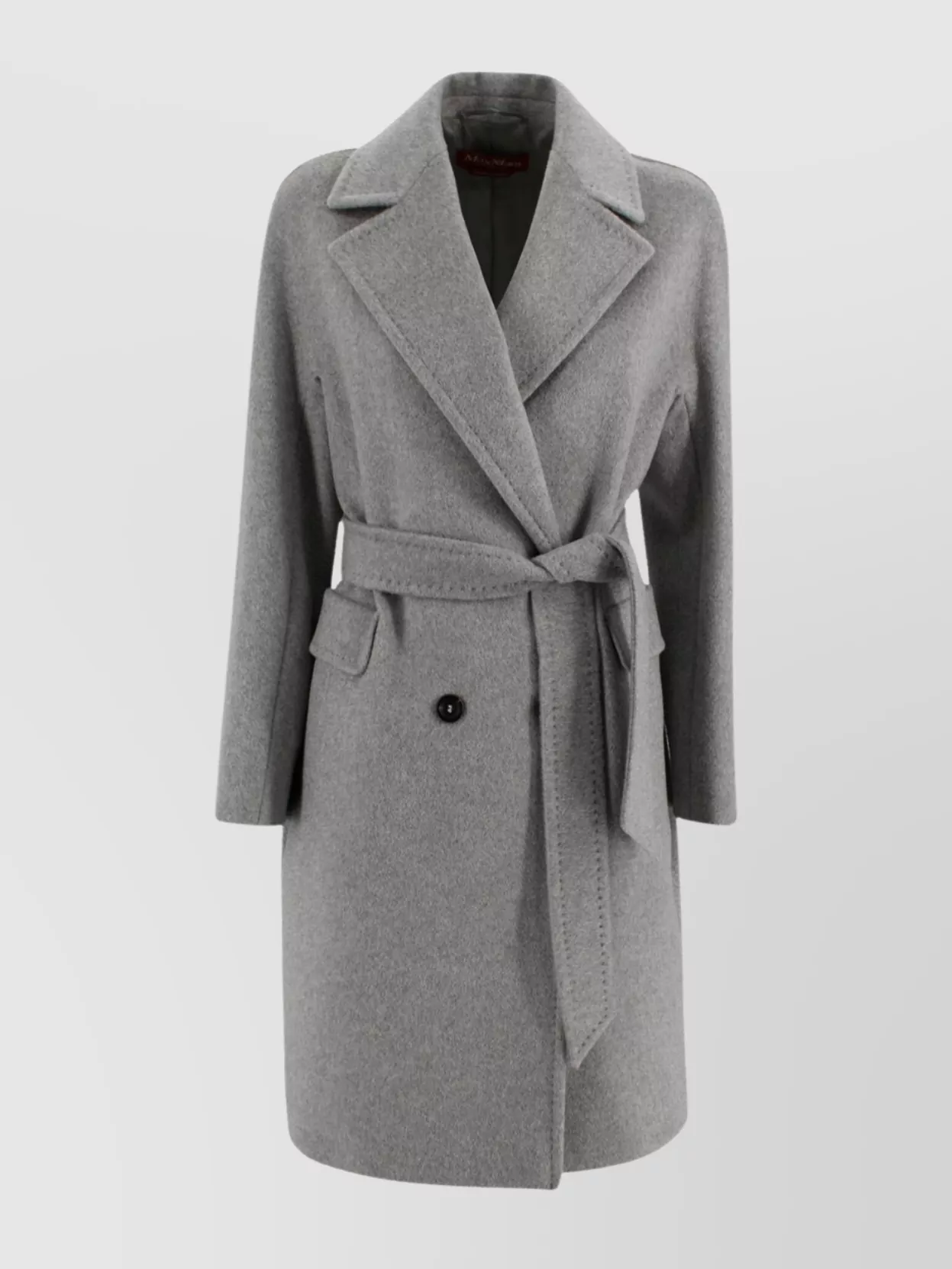 S Max Mara Cashmere Alpaca Wool Double-Breasted Coat