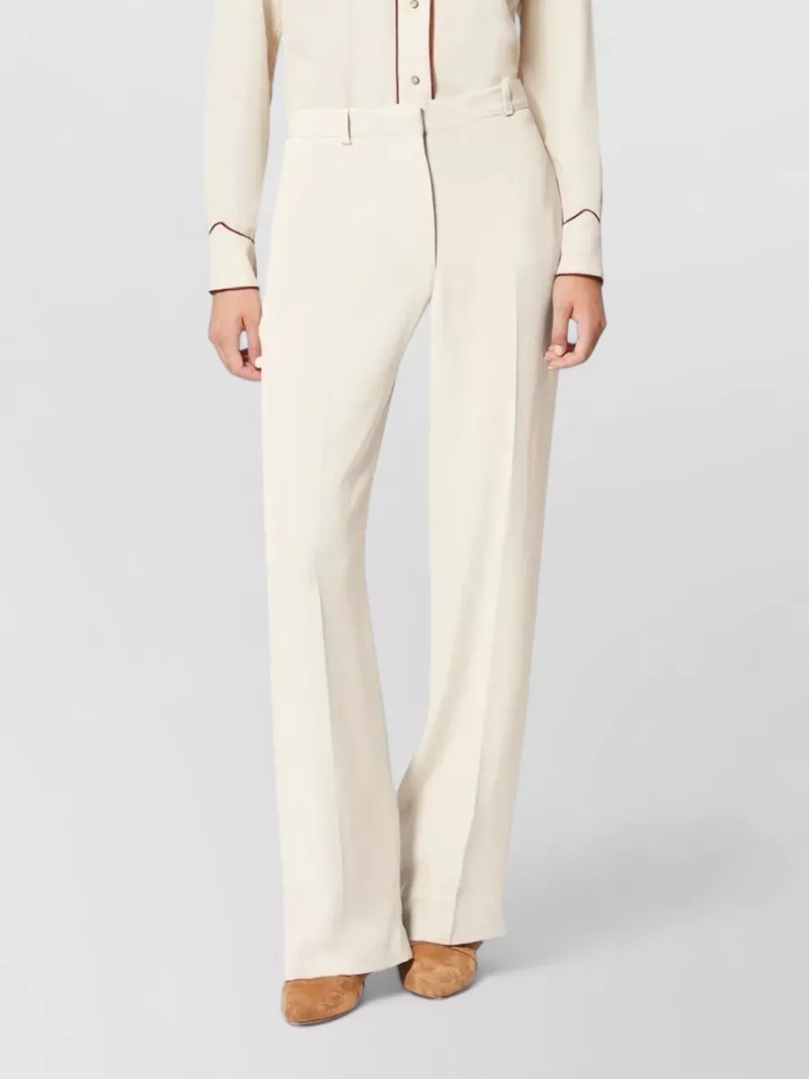 Isabel Marant Neonda Pleated Crepe Tailored Suit Trousers