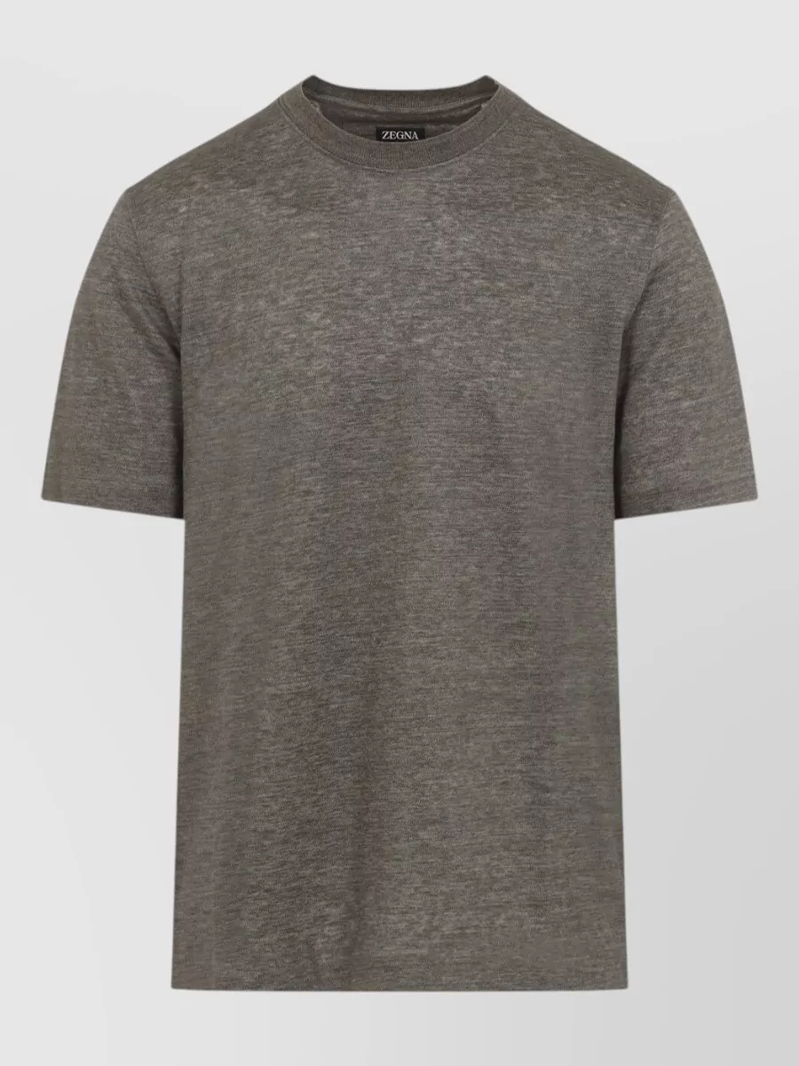 Zegna Linen Regular-Fit Short-Sleeve T-Shirt