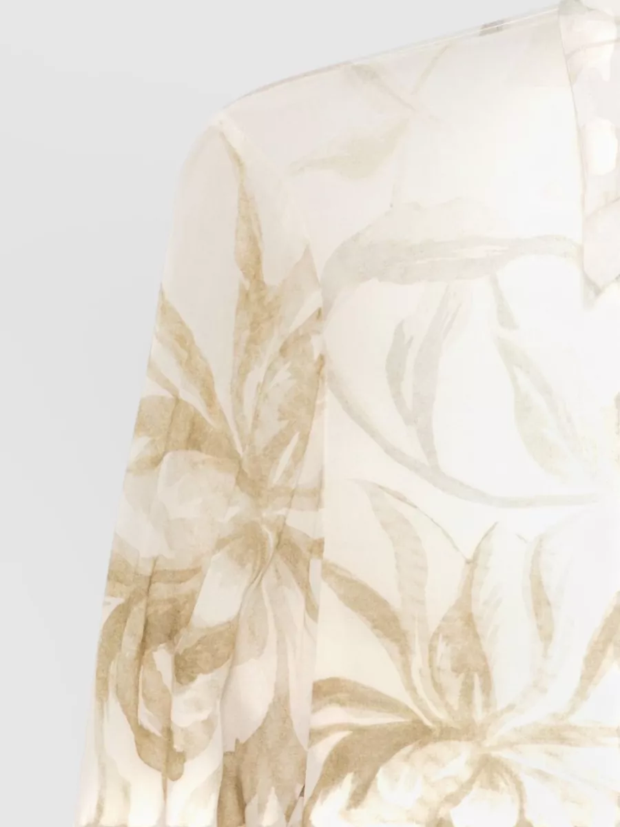 Semicouture Printed Viscose Long-Sleeve Shirt