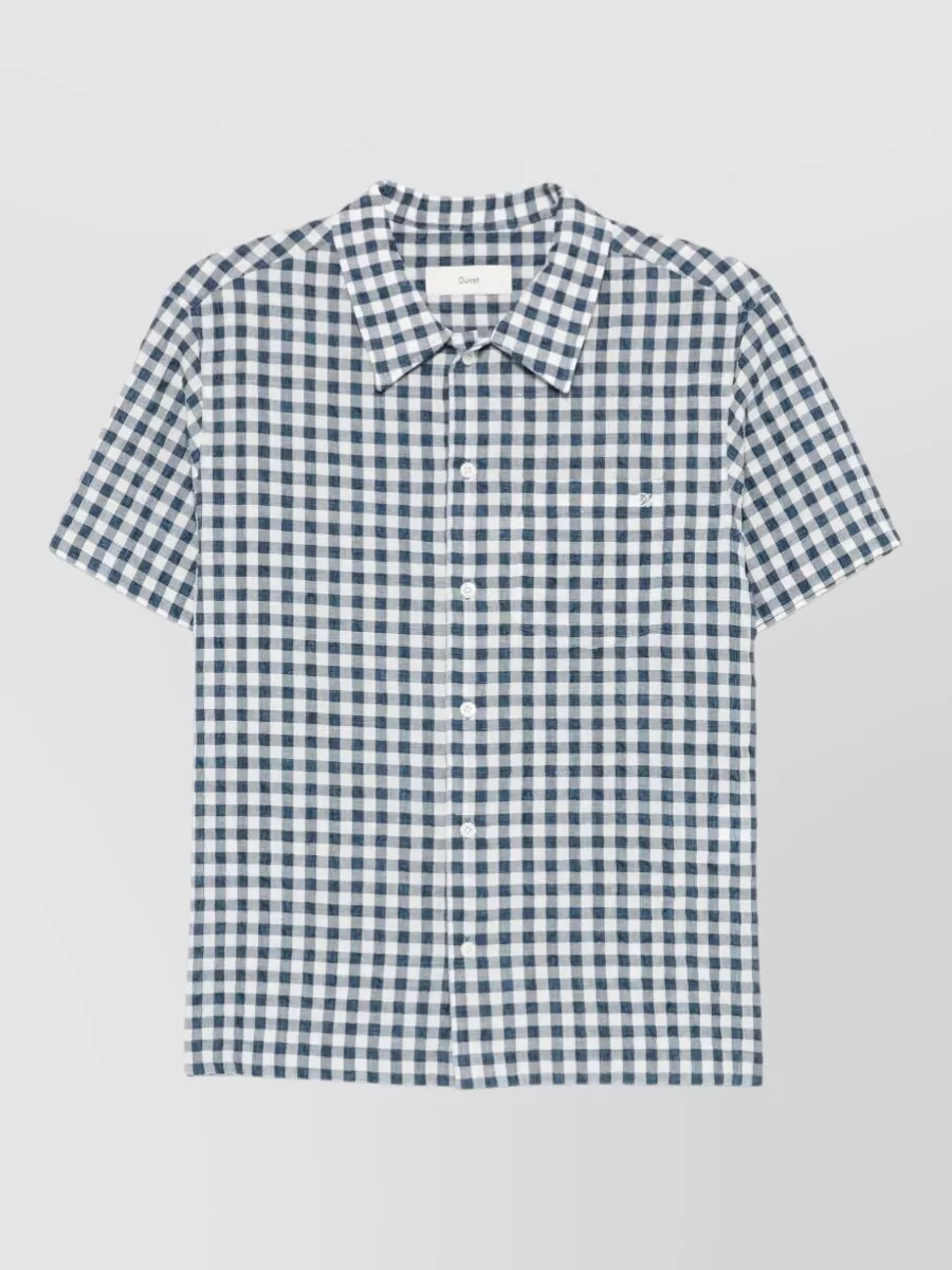 Dunst checked short-sleeve shirt