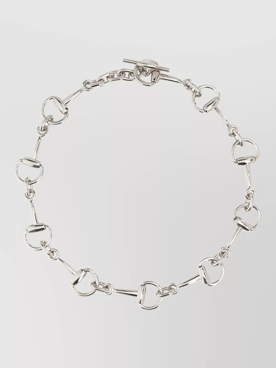 Gucci metal horsebit bracelet