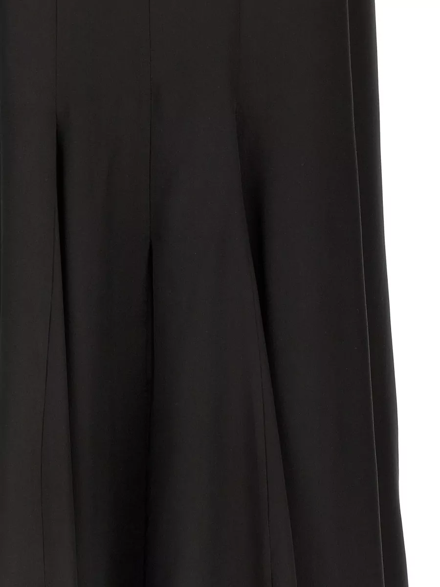 Di.la3 Pari' Silk Cutout Maxi Dress