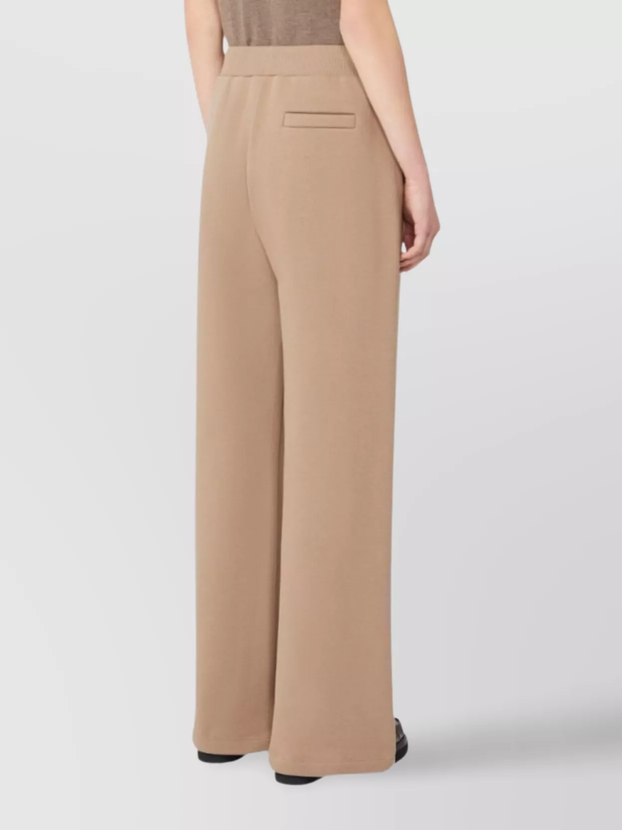 S Max Mara Comfortable Wide Leg Cotton Trousers