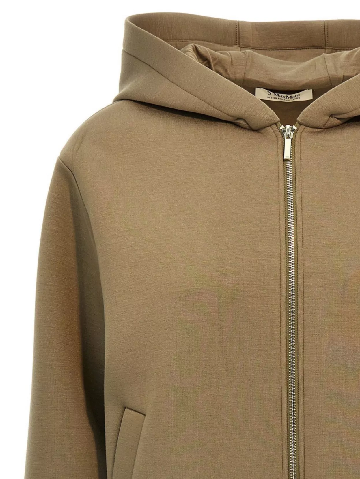 S Max Mara Hooded Jacket With Long Sleeves And Side Pockets