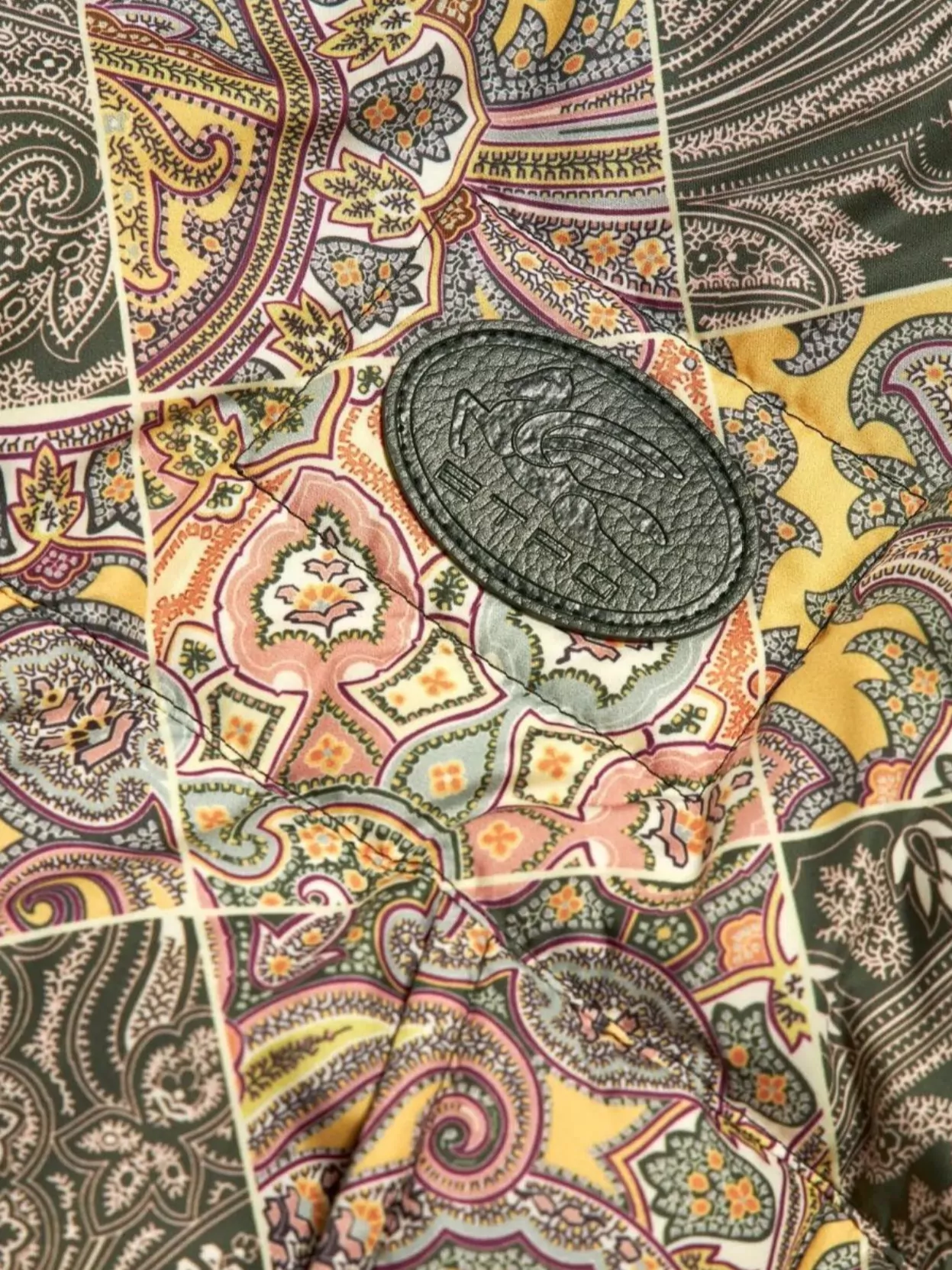 Etro Puffer Jacket With Hooded Paisley Print