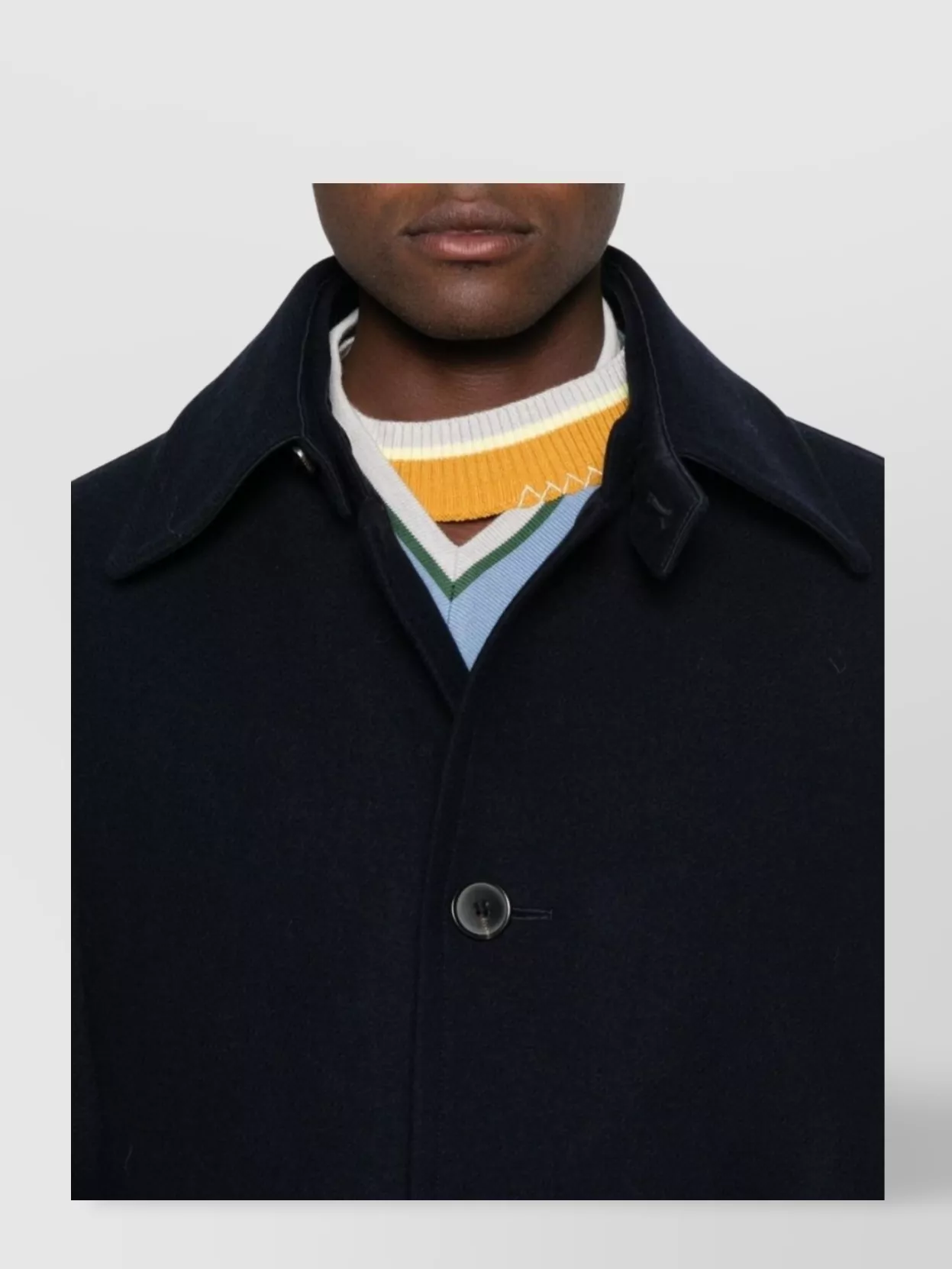 Dries Van Noten Long Sleeve Coat Featuring Front Pockets