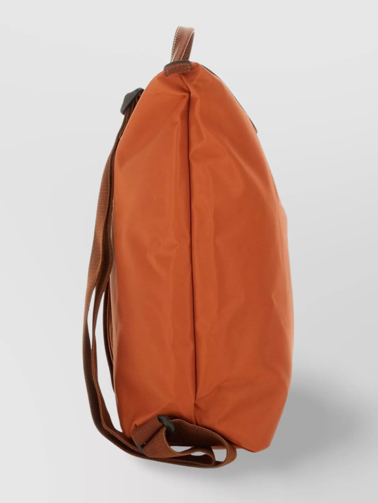 Longchamp Leather Trim Top Handle Adjustable Shoulder Straps Backpack
