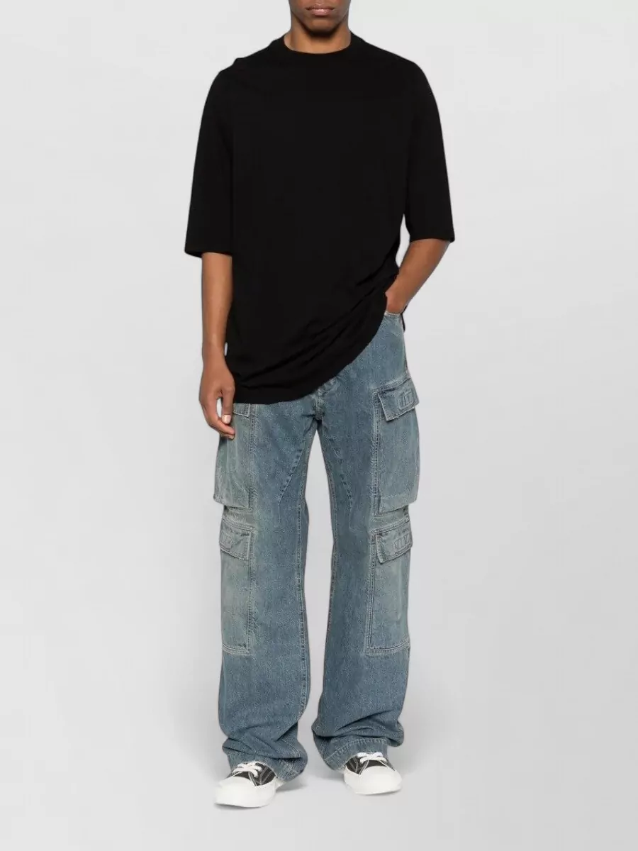 Rick Owens Drkshdw Cotton Cargo Jeans