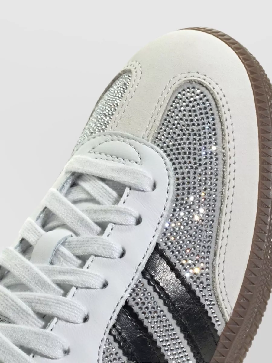 Adidas Rhinestone Lace-Up Sneakers
