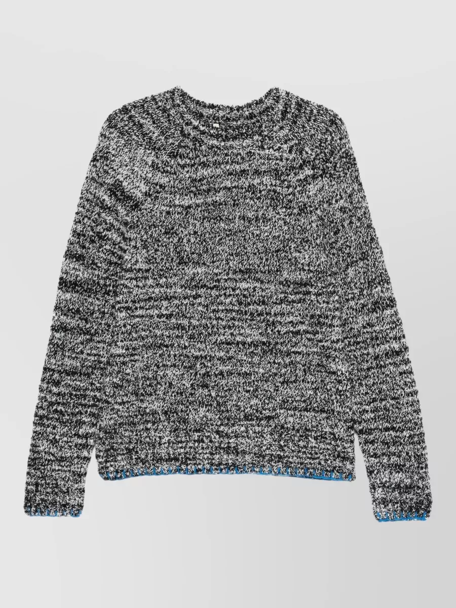 Sunflower mohair wool blend contrast seam sweater