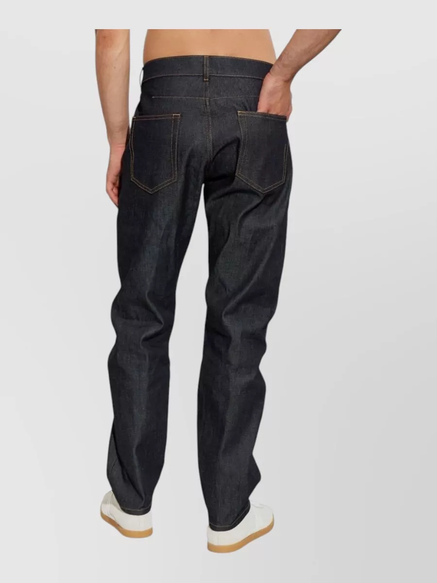 Lanvin Silk Straight-Leg Jeans