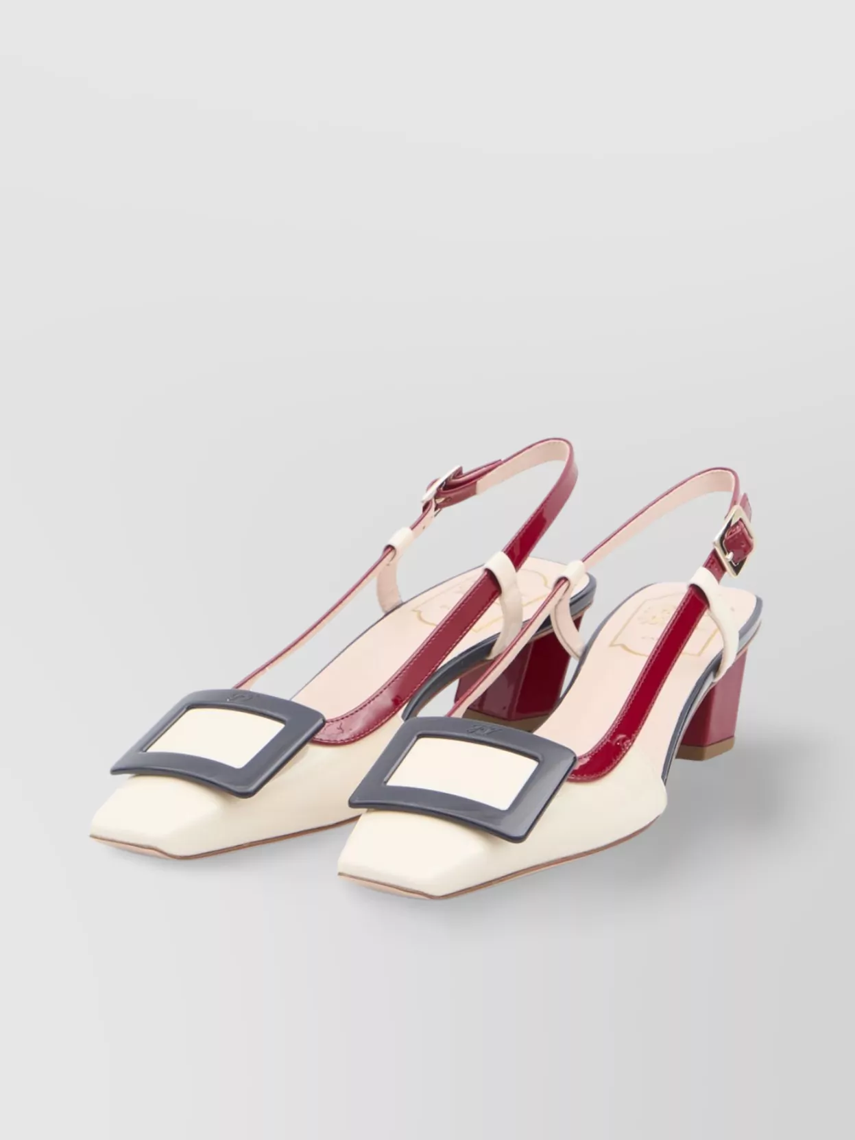 Roger Vivier Vivier Slingback Pumps With Covered Buckle Detail
