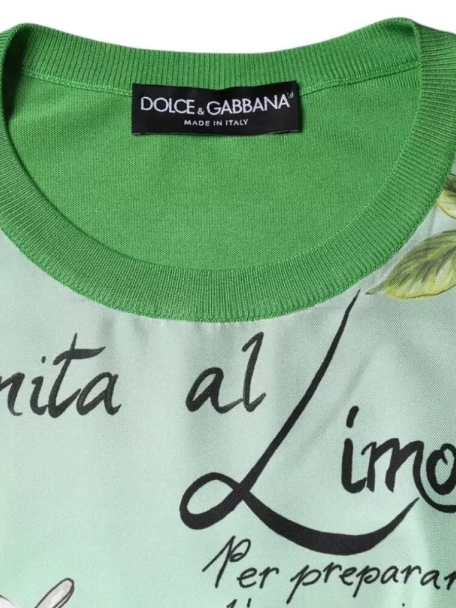Dolce&Gabbana Silk Long-Sleeve Sweater