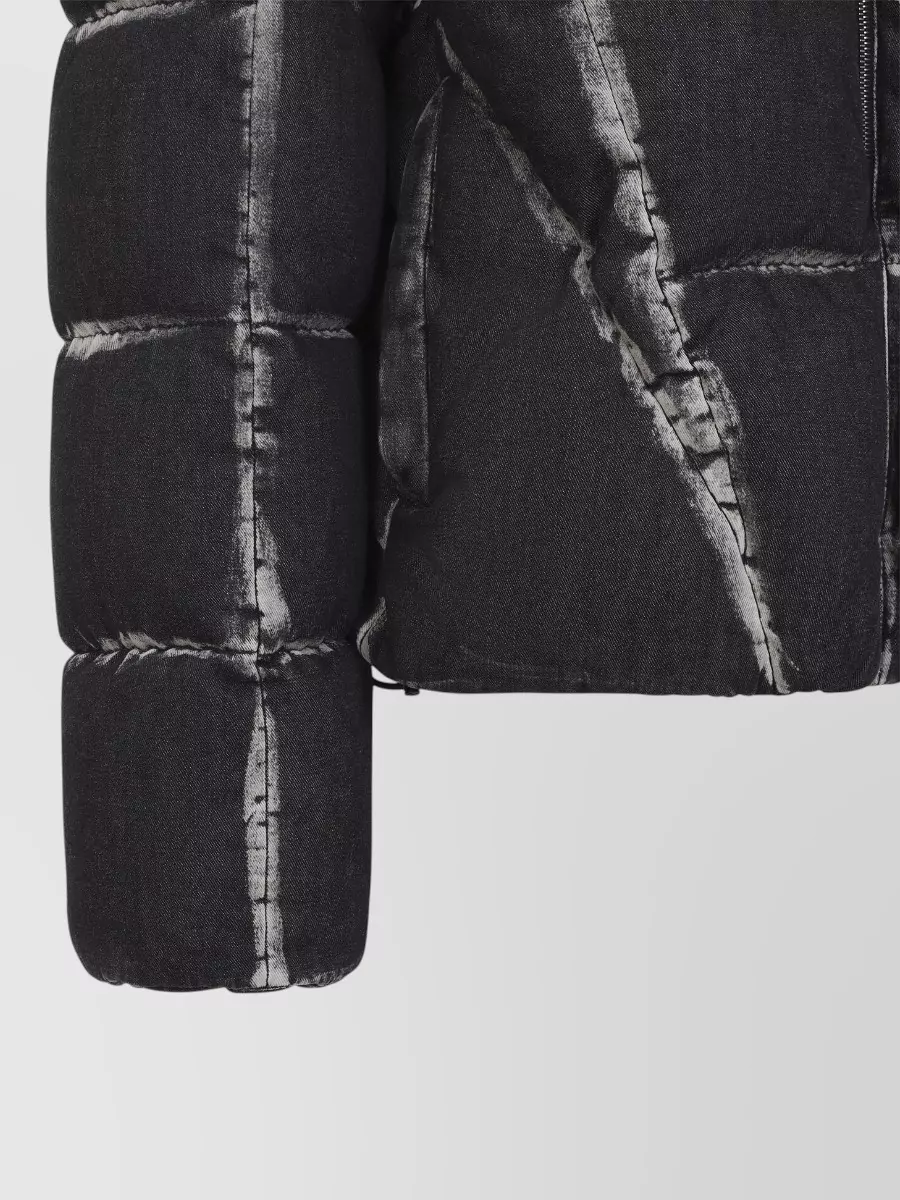 Off-White Denim Quilted Puffer Jacket