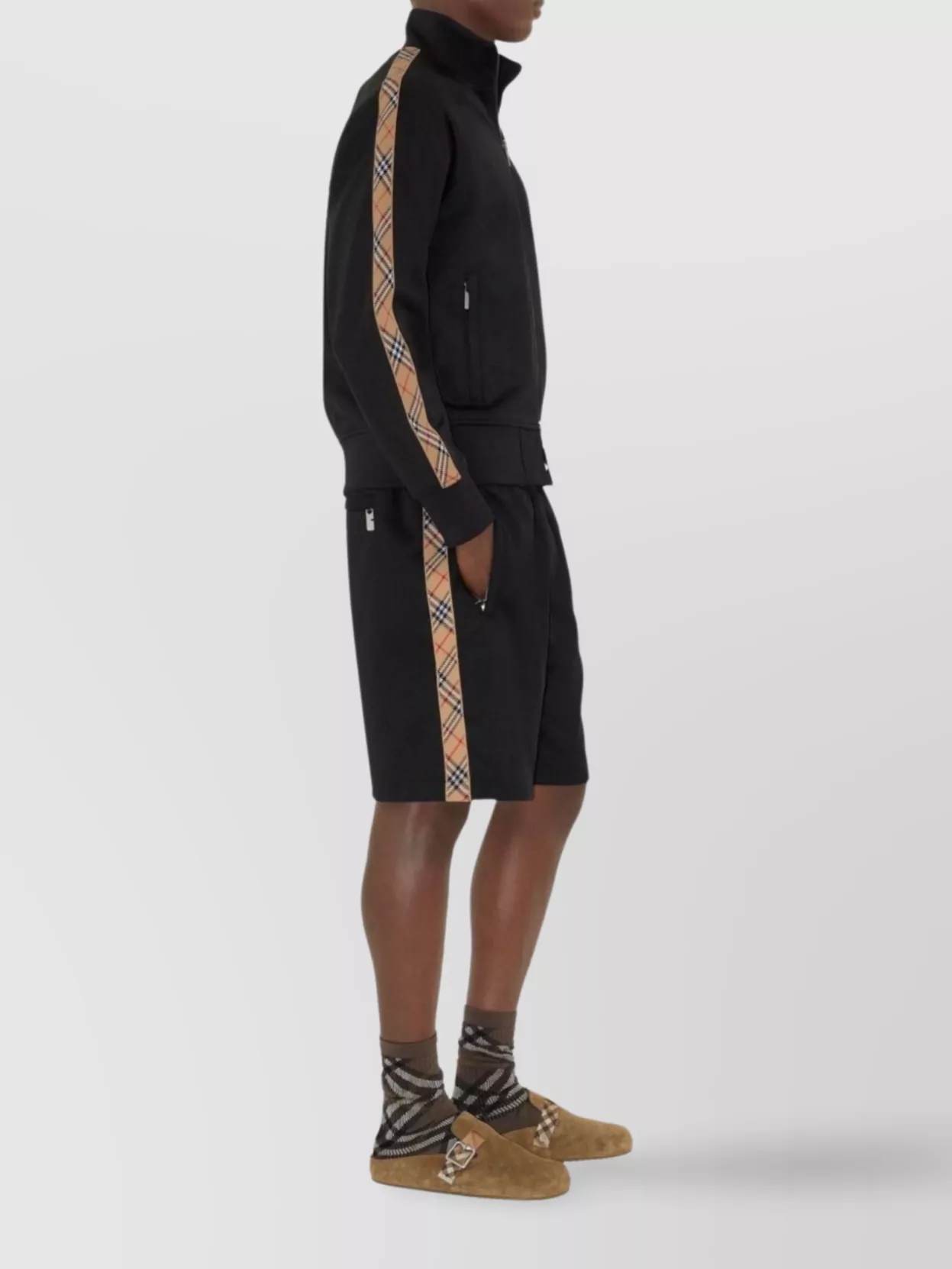 Burberry Logo Hoodie Striped Detail