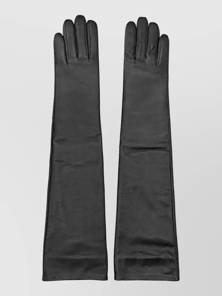 The Frankie Shop leather long gloves