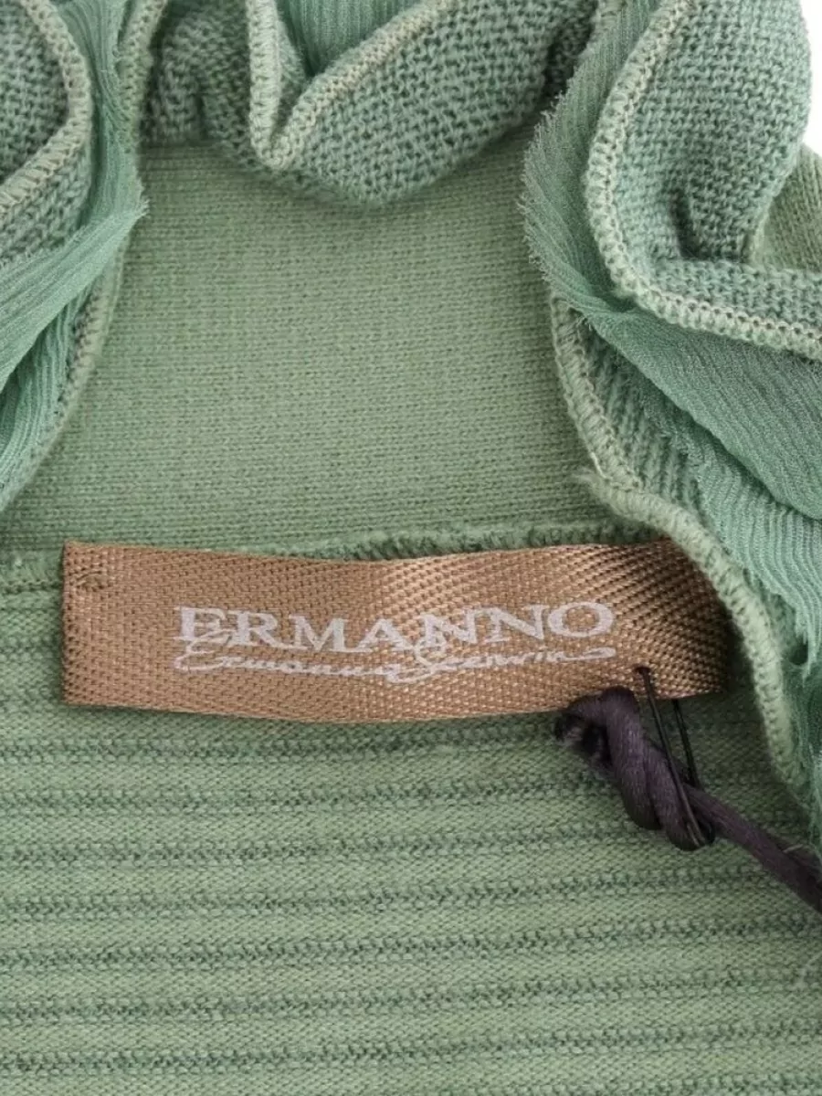 Ermanno Scervino Striped Long-Sleeve Sweater