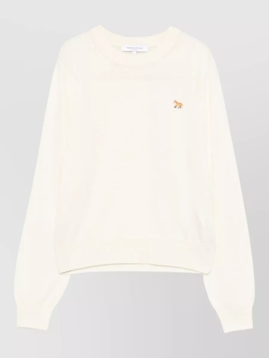 Maison Kitsuné Wool regular-fit crewneck jumper