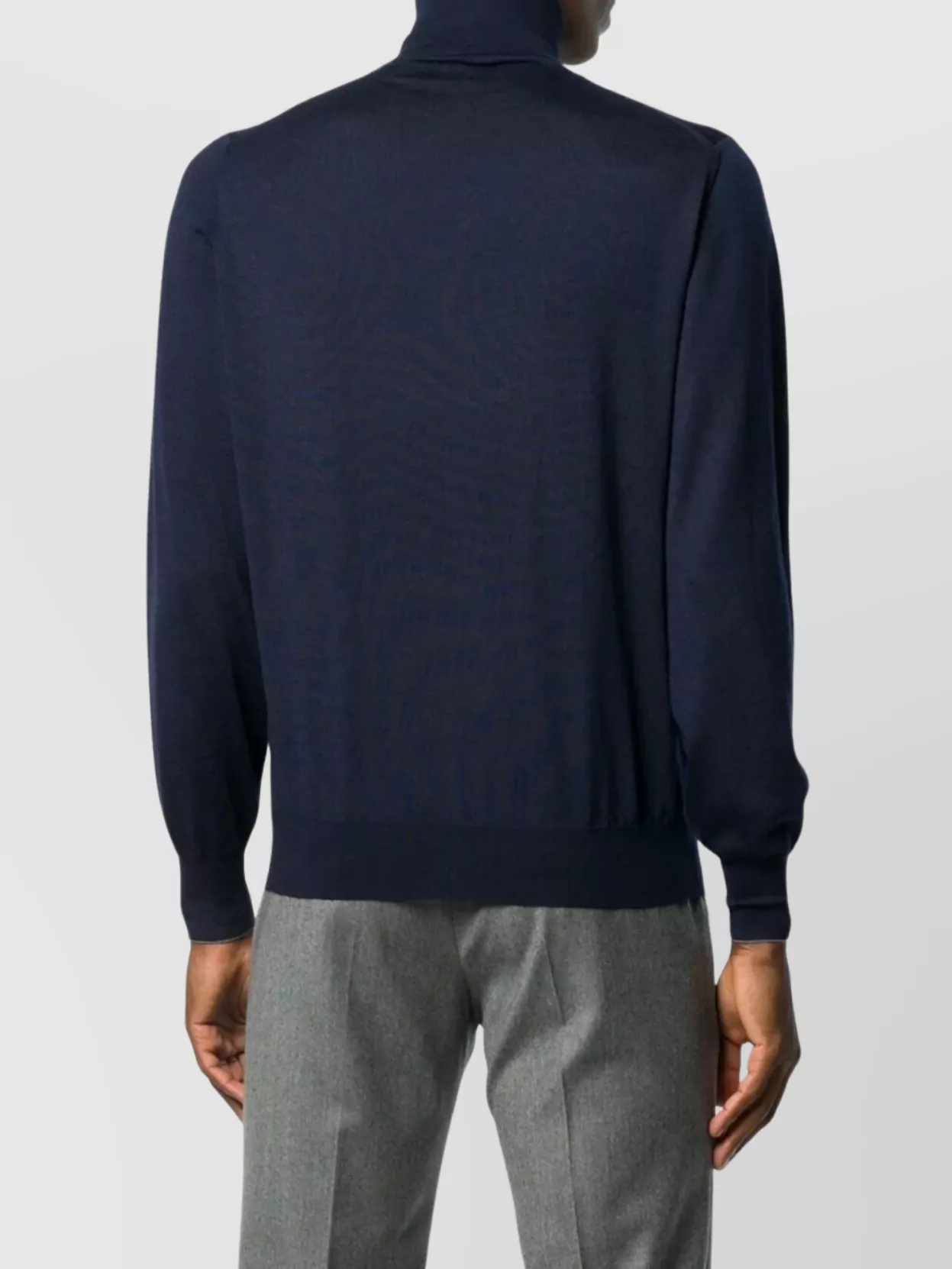 Brunello Cucinelli Knit Turtleneck Sweater Ribbed Cuffs