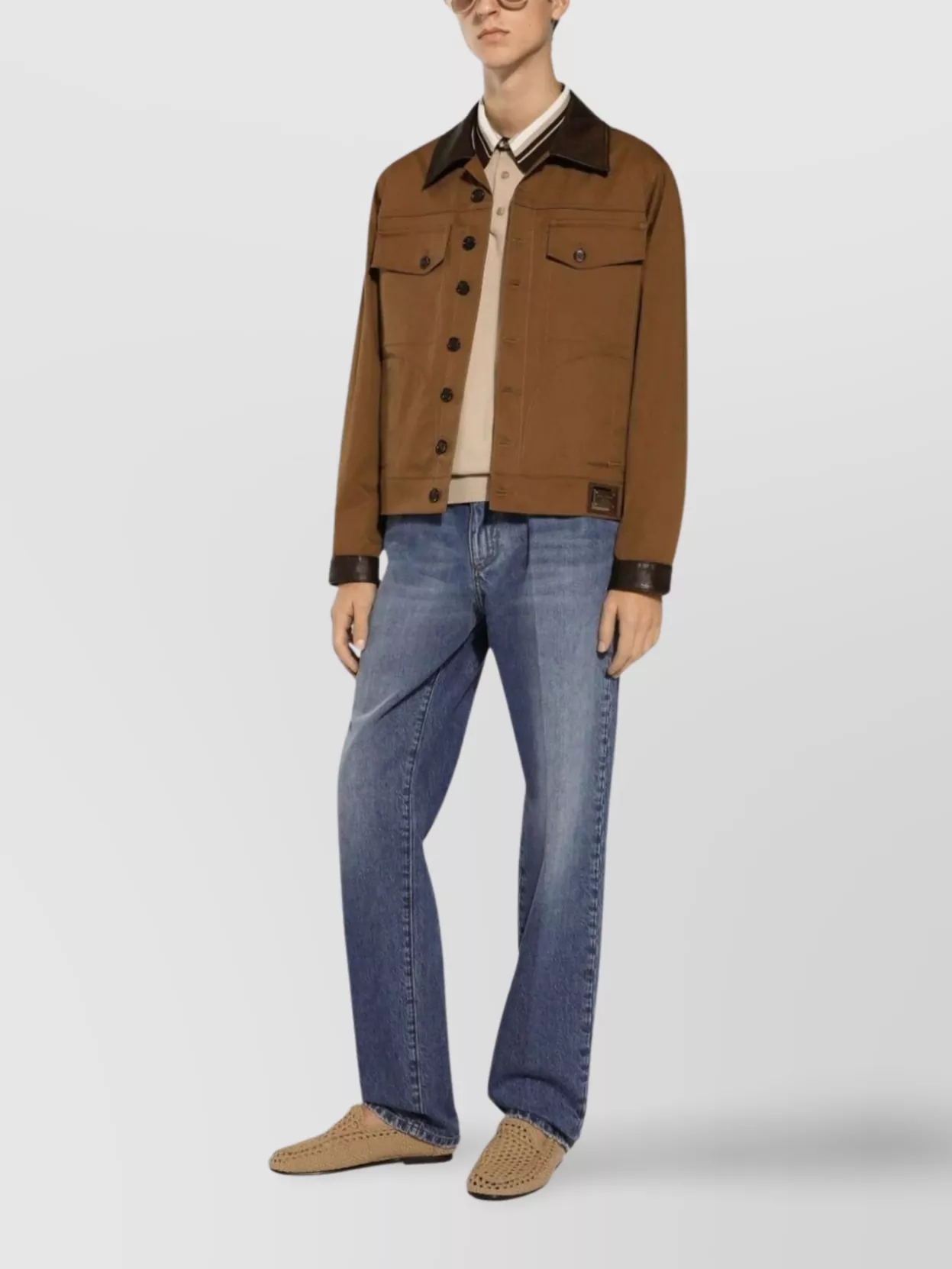 Dolce&Gabbana Pal1 Palermo Cotton Straight Cut Trousers