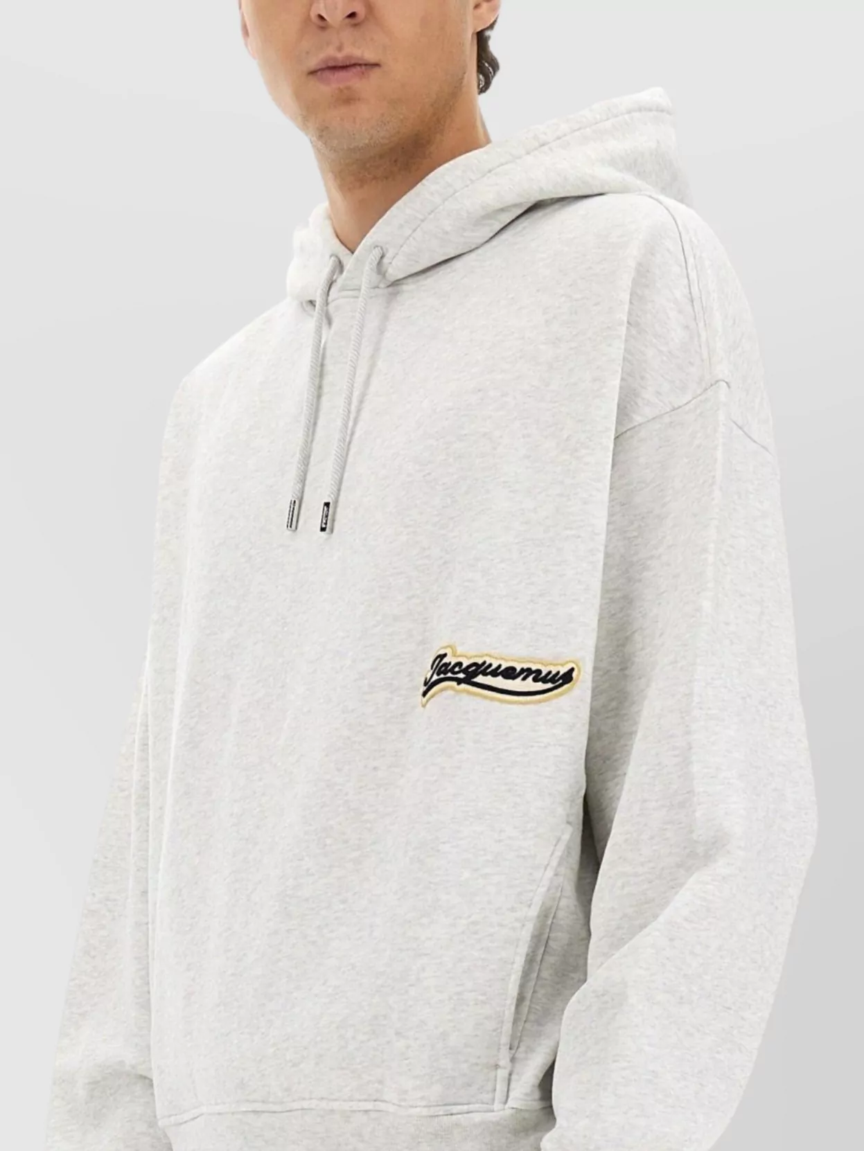 Jacquemus Hooded Sweater With Drawstring And Ribbed Finish