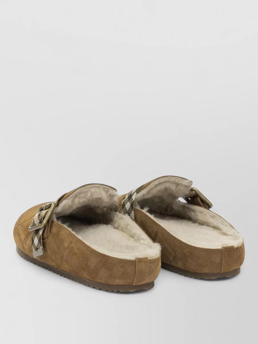 Burberry Suede Clogs