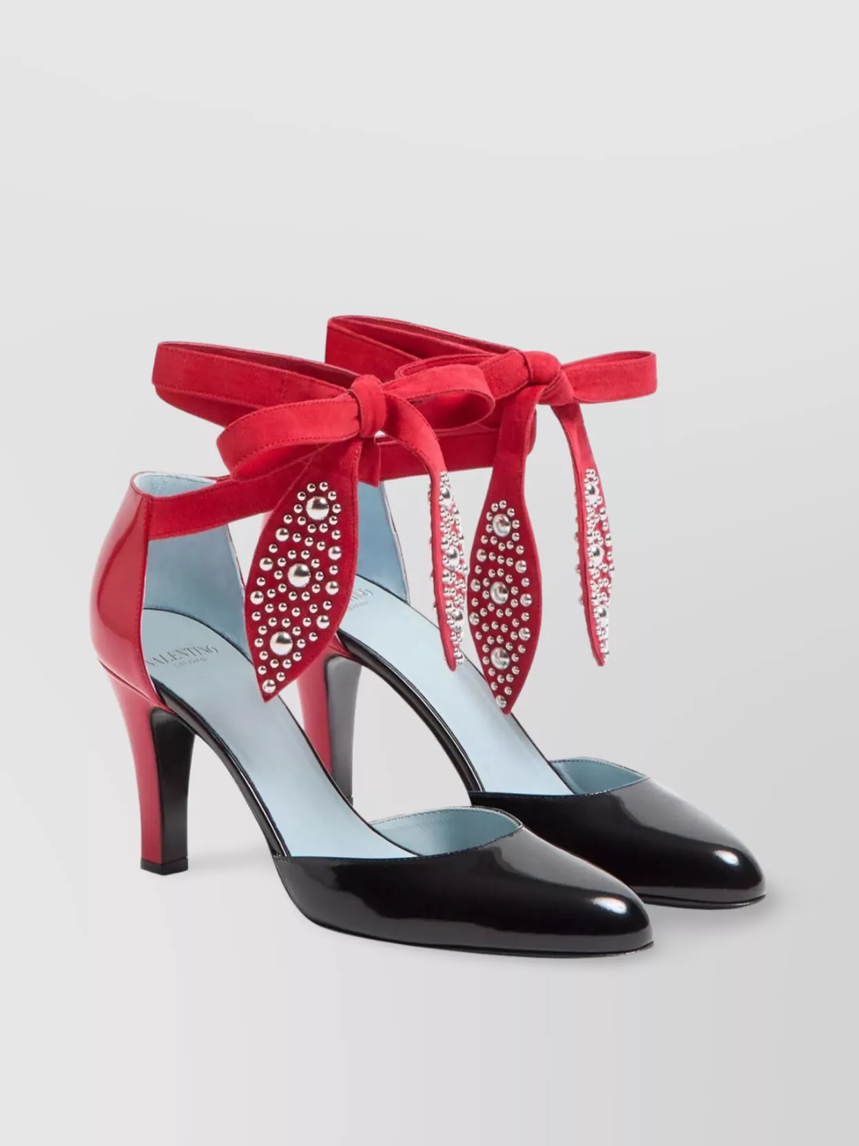 Valentino Garavani High Heel Pumps With Strass Bow Detail