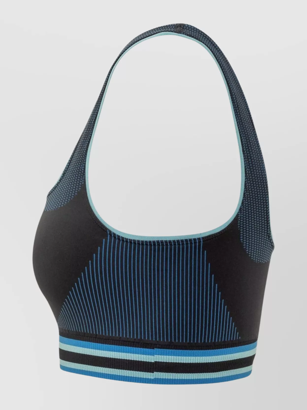 Casablanca Striped Sleeveless Cropped Bralette