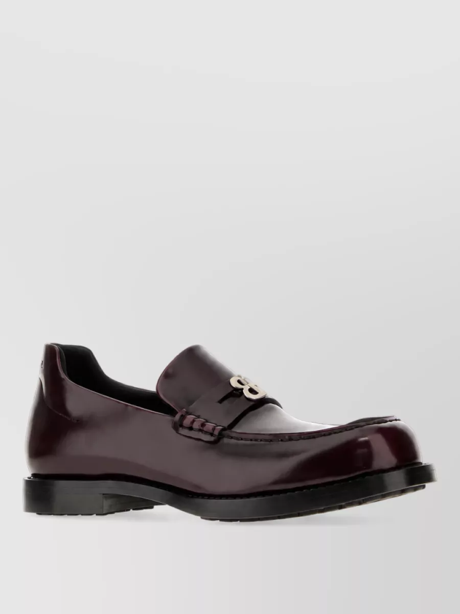 Balenciaga leather monk shoes
