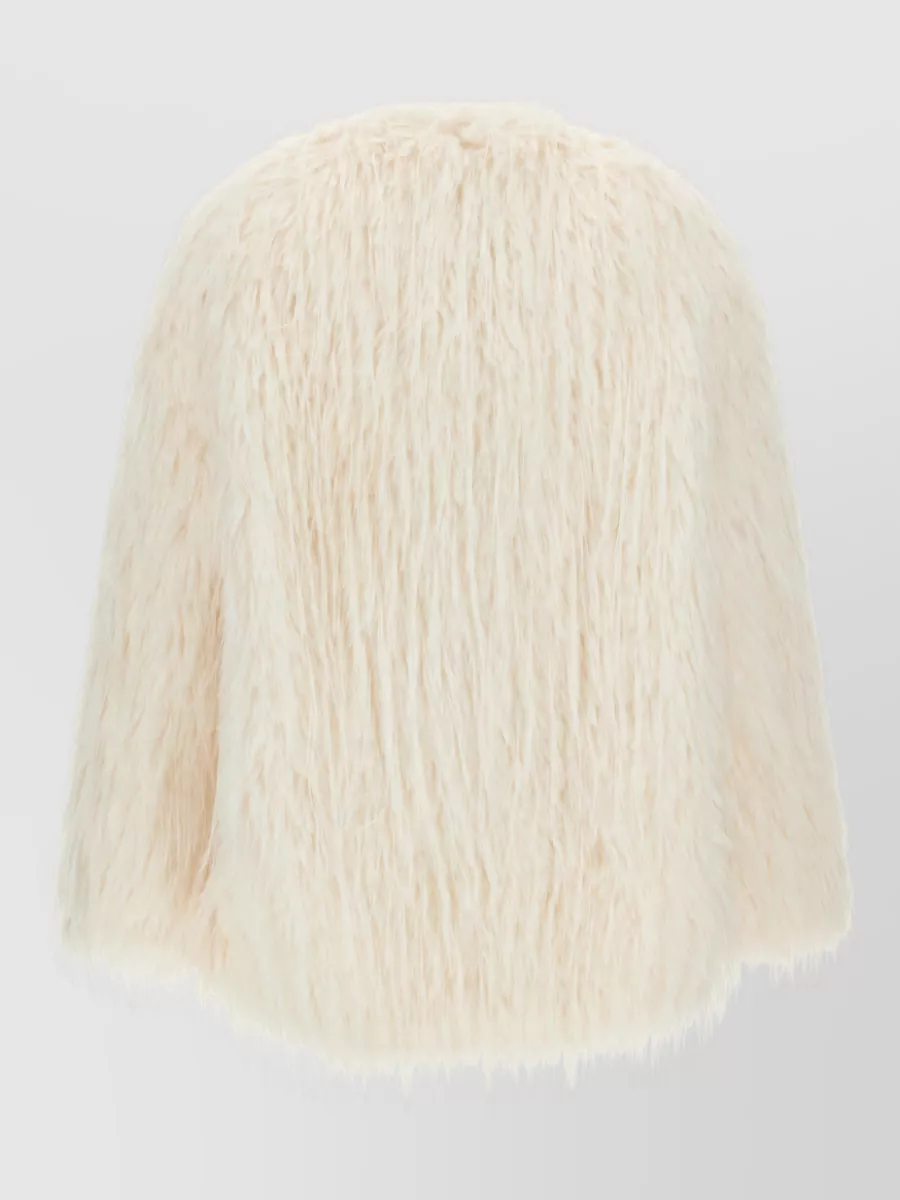 Loulou Studio Faux Fur Long-Haired Relaxed-Fit Coat