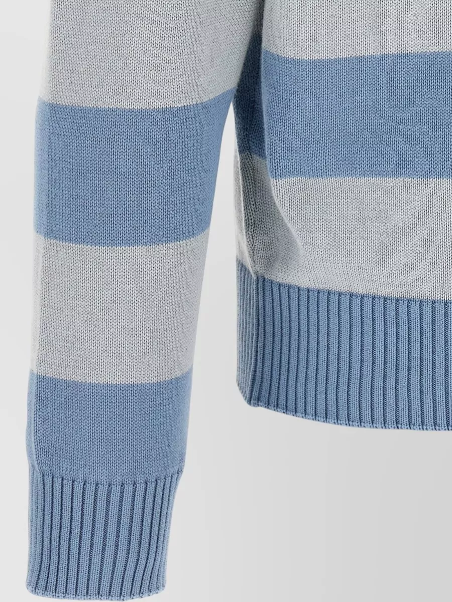 Lacoste Striped Cotton Long-Sleeve Polo Shirt
