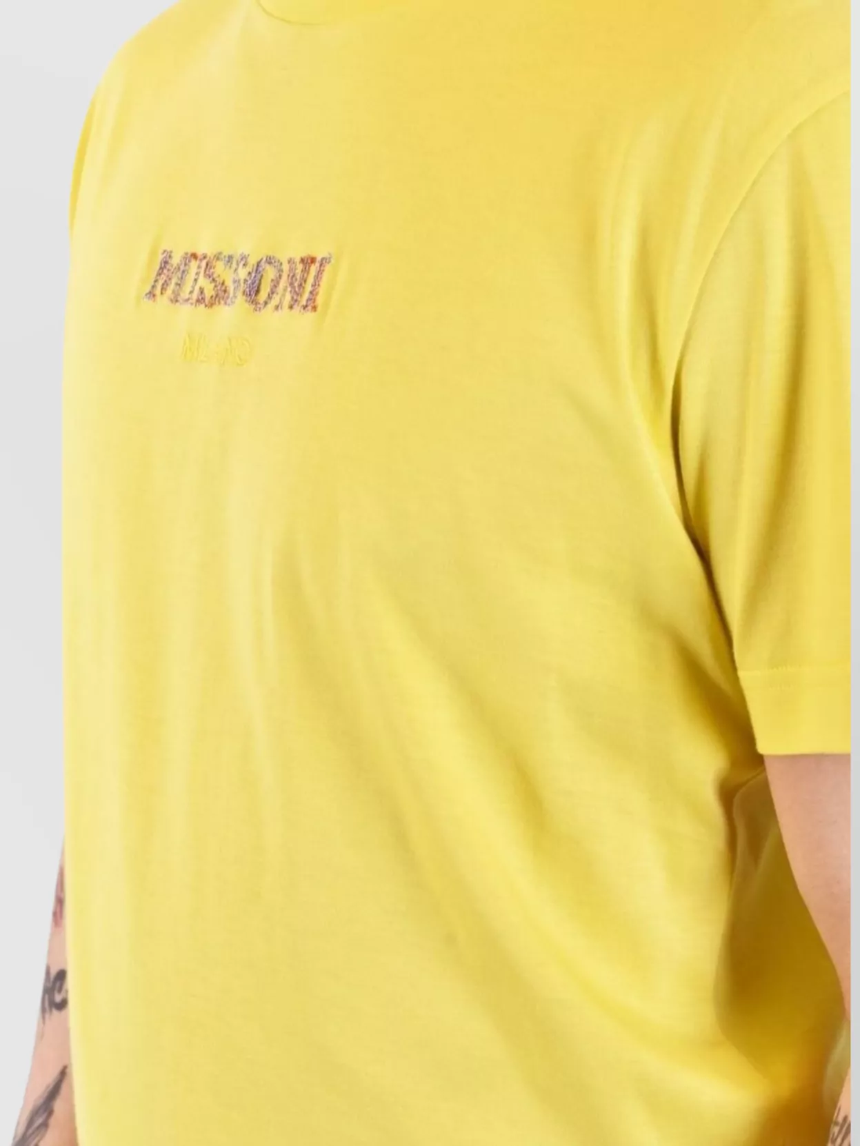 Missoni Crew Neck Embroidered Design Short Sleeves