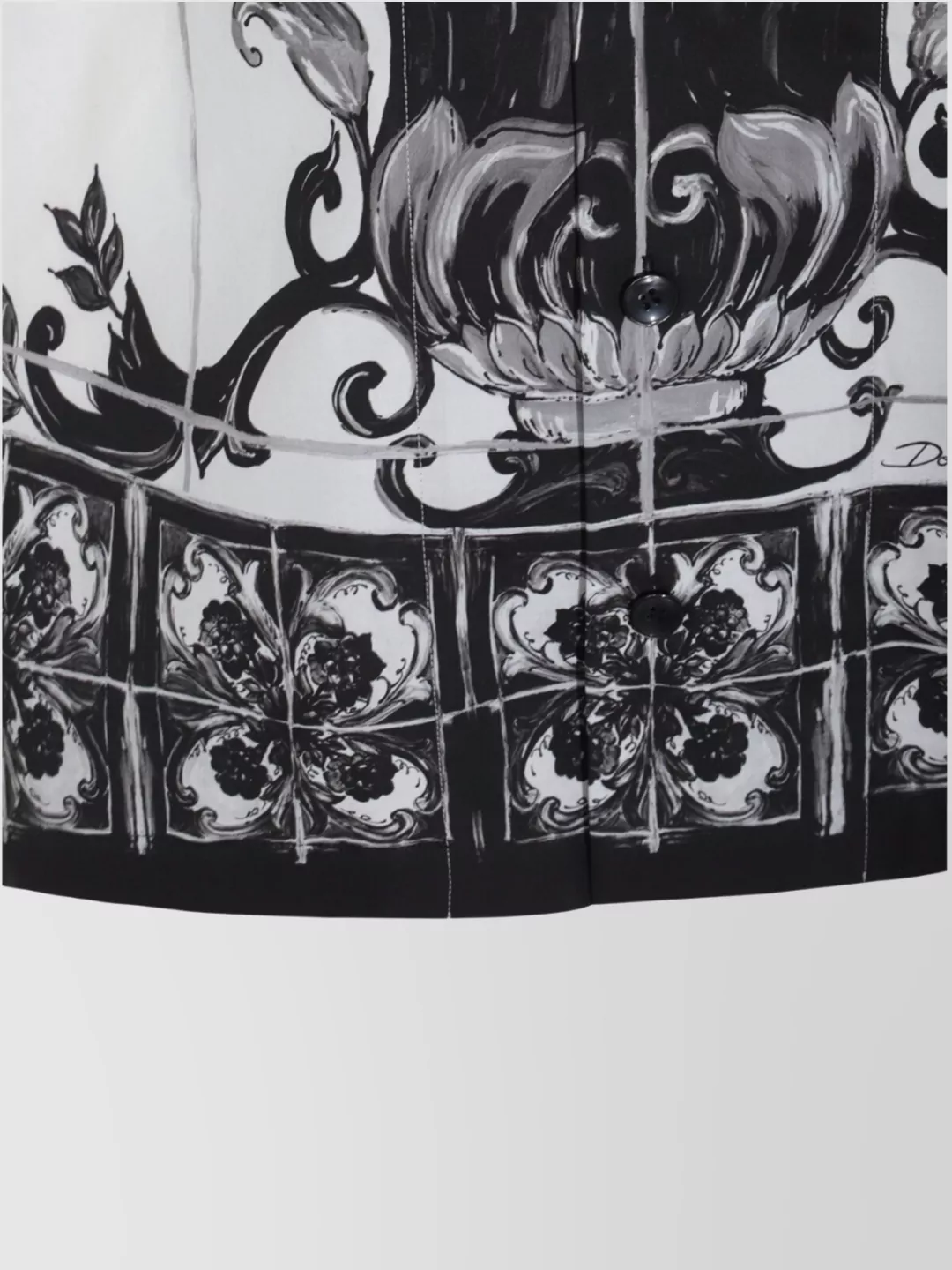 Dolce&Gabbana Pocketed Floral Short Sleeve Shirt