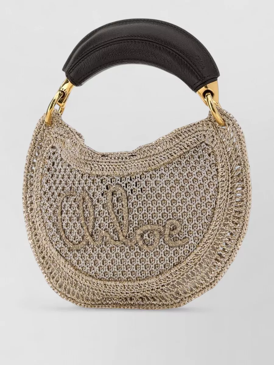 Chloé Mini Summer Banana Handbag With Woven Texture