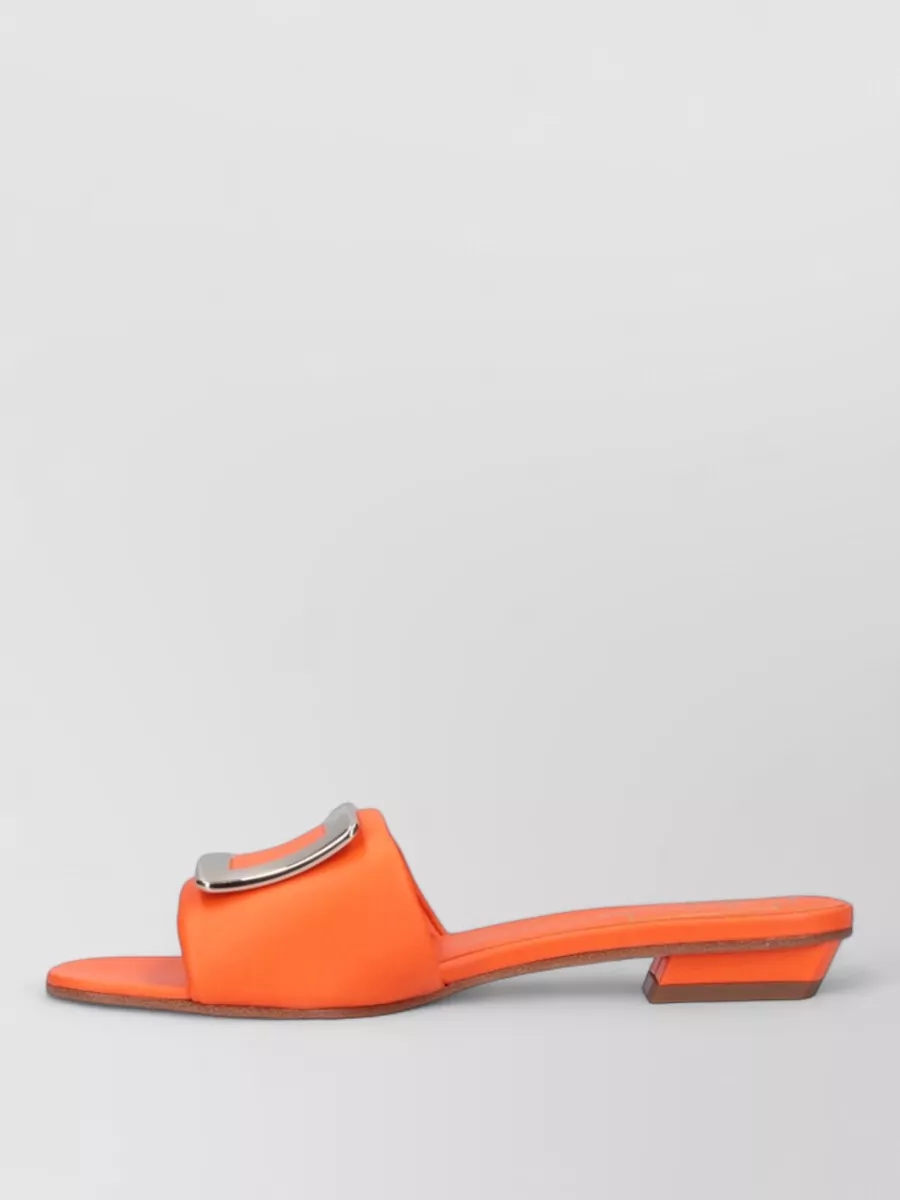 Roger Vivier Leather Padded Mules