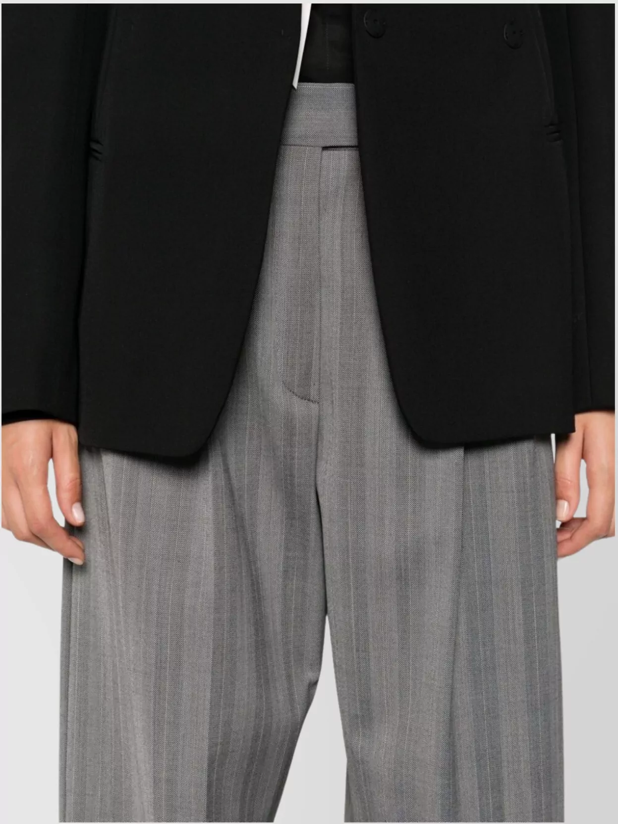 Sportmax Wide Leg Trousers Pleated Design