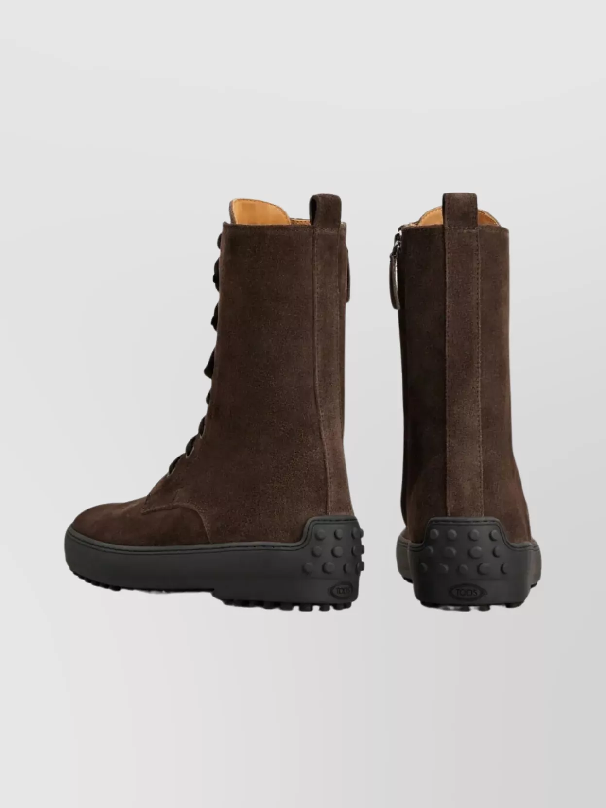 Tod's Suede Chelsea Boots High Laces