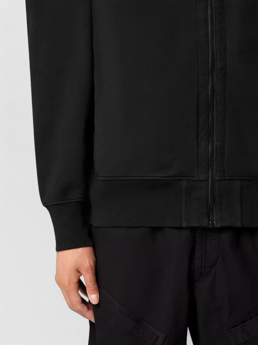 Stone Island Cotton Zip-Up Hoodie