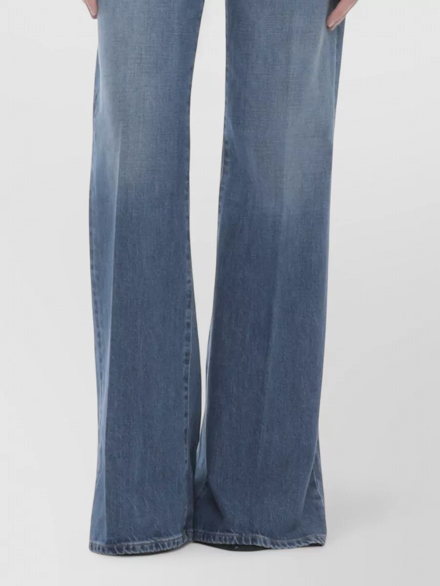 Dondup Denim Straight-Leg Flared Trousers