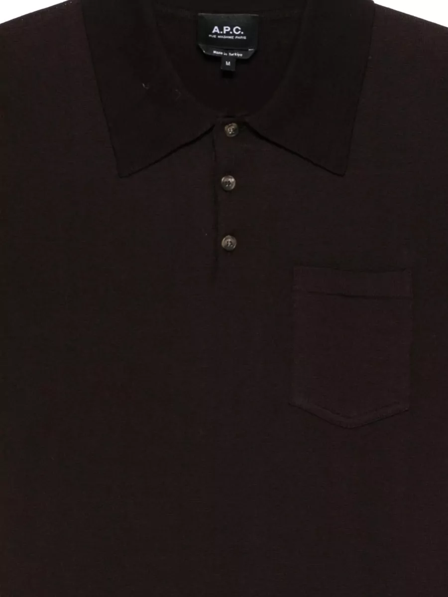 A.p.c. Cotton Short-Sleeve Polo Shirt